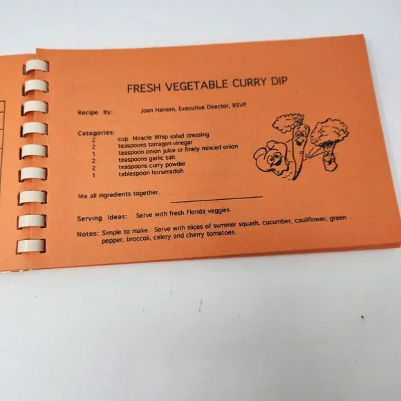 A Taste of Florida Cookbook 1996-97 Spiral Bound “Older Americans Cookbook” - Picture 7 of 8